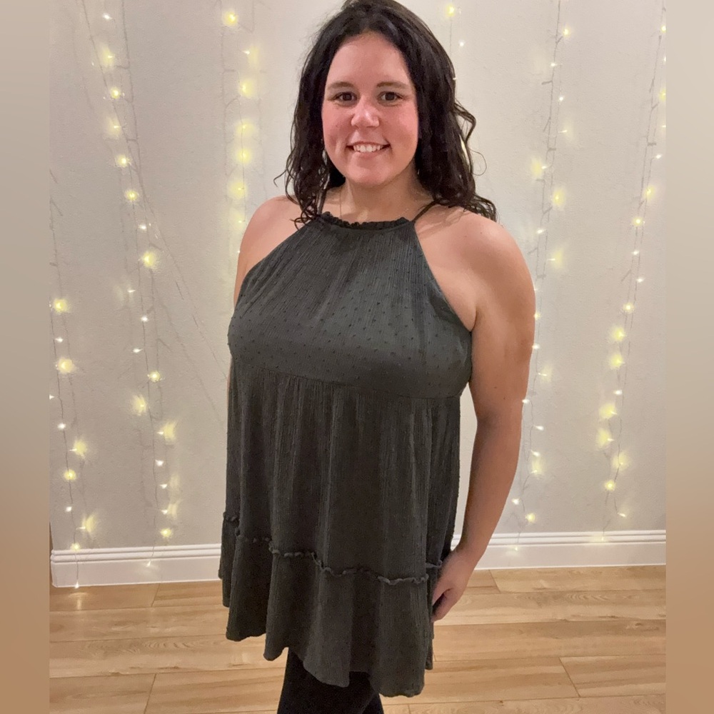 Green Sleeveless Tunic